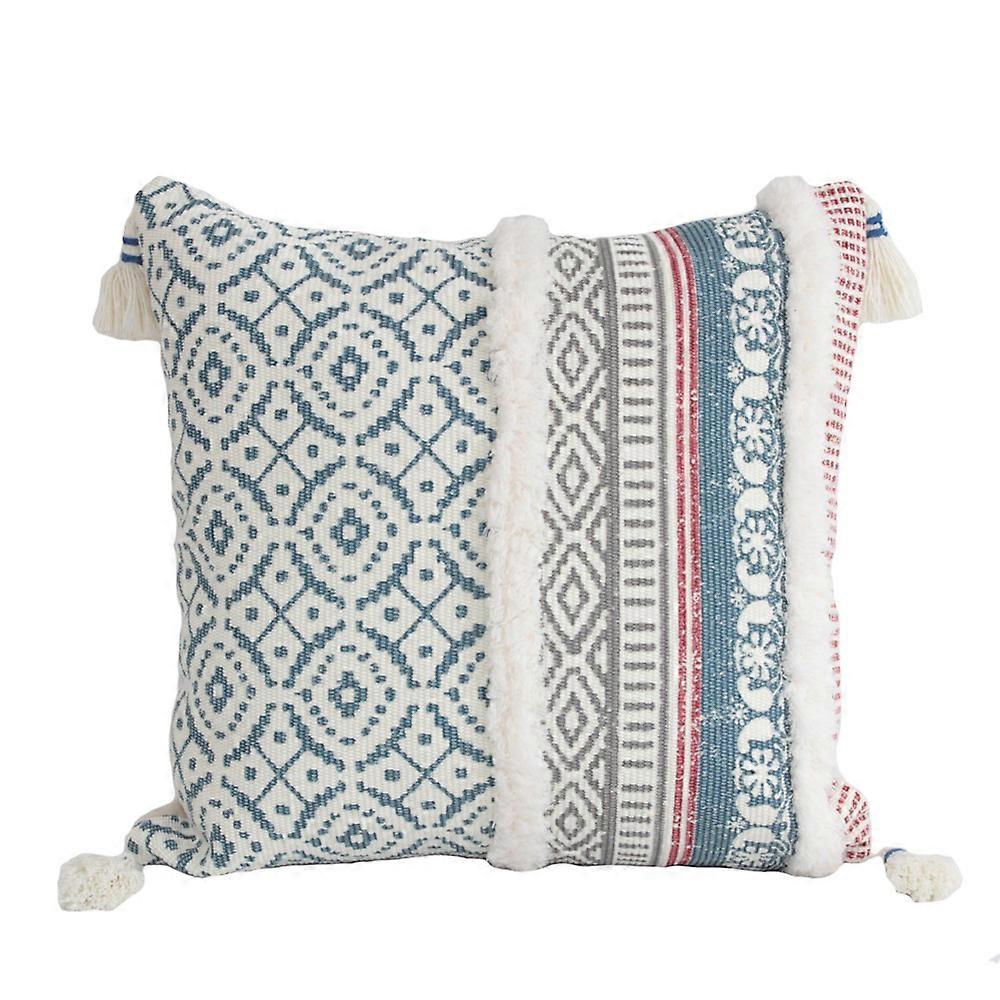 Modern square Bohemian pillowcase, decorative woven pillowcase