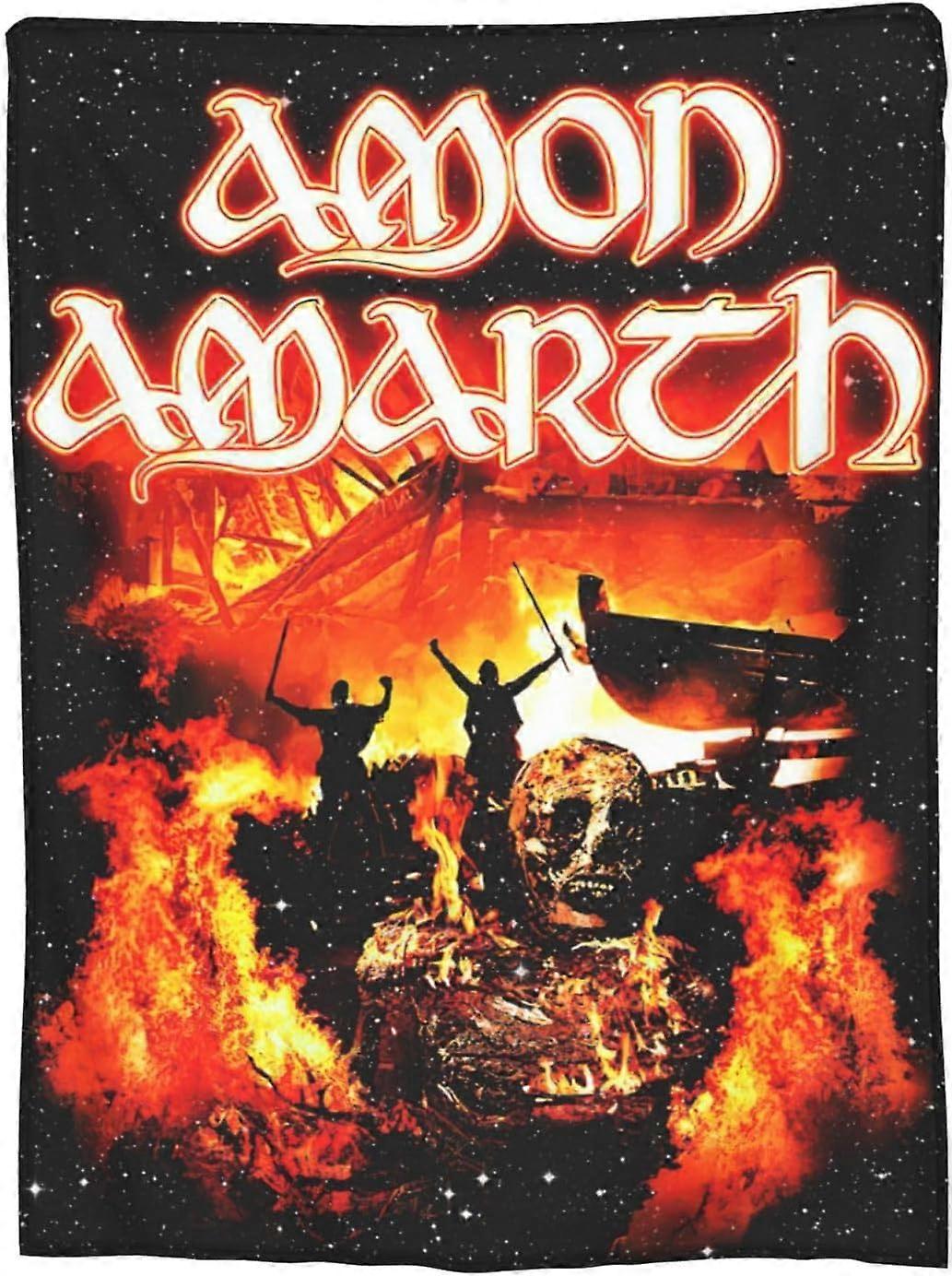 Amon Rock Music Amarth Blanket,Throw Blanket for Couch,Bed and Sofa Soft Blankets for All Season Warm Couch Blankets Fuzzy Blanket