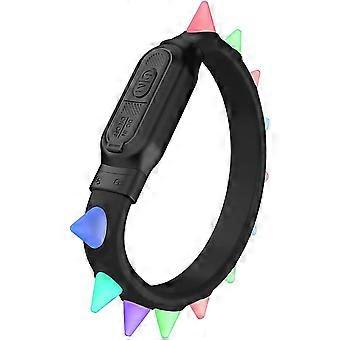 Pet Collar with LED Light, Waterproof, Rechargeable, Remote Control
