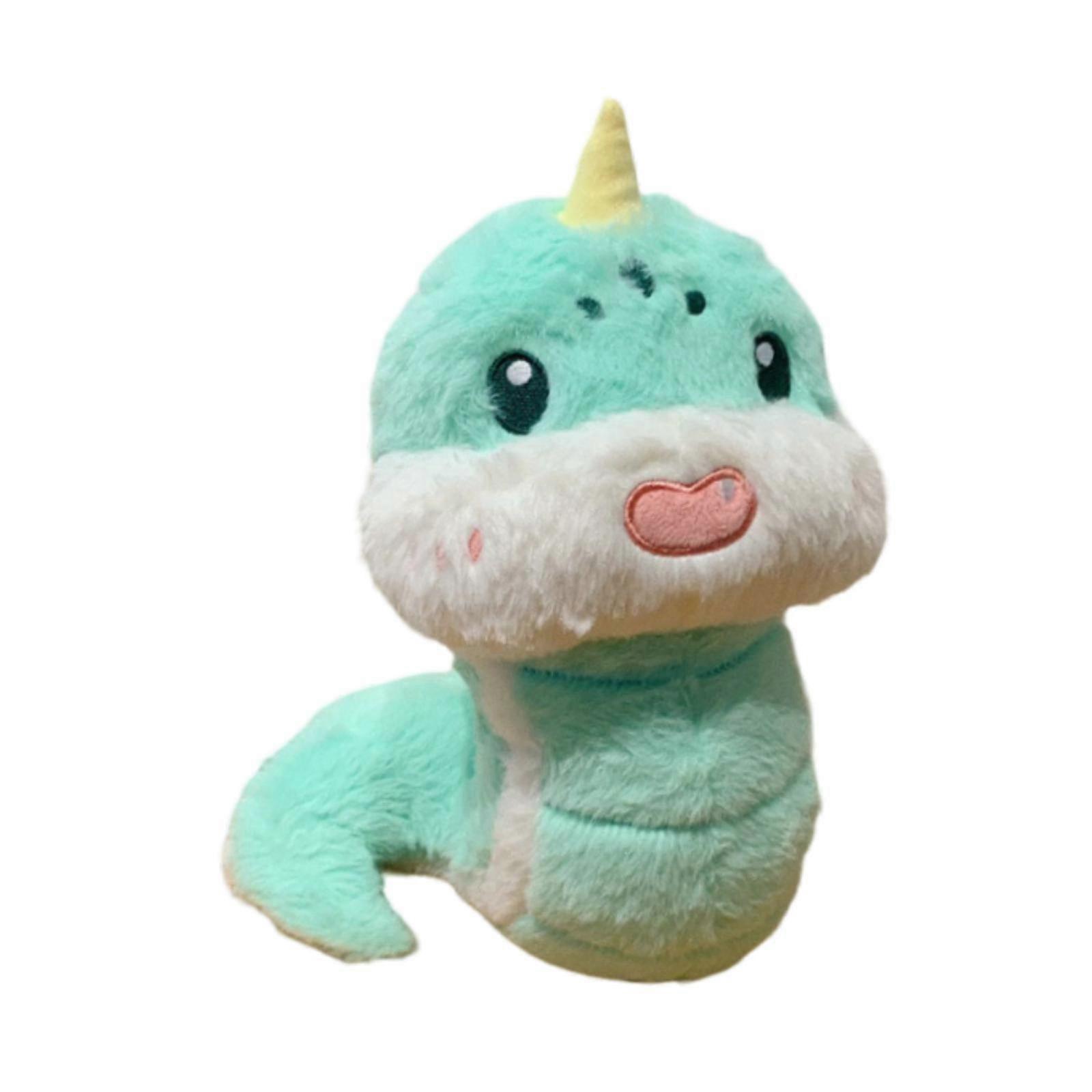 Snake Plush Toy Snake Plush Doll for Holiday Spring Festival Desktop green