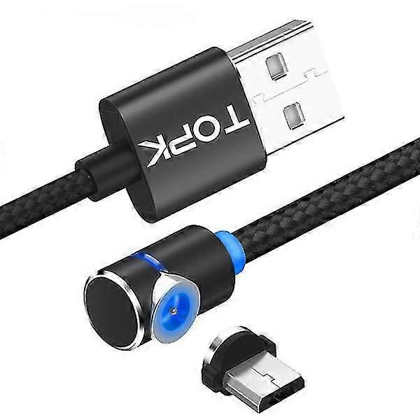 angle micro magnetic braided fast charging data cable phone