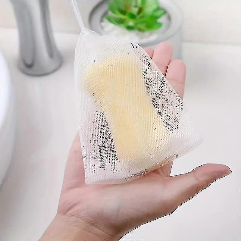 100 Pcs Multi-purpose Mesh Bag, Bait Bag, Fishing Net Bait Bag, Soap Foaming Bag, Reusable Cleaning And Decontamination Bag