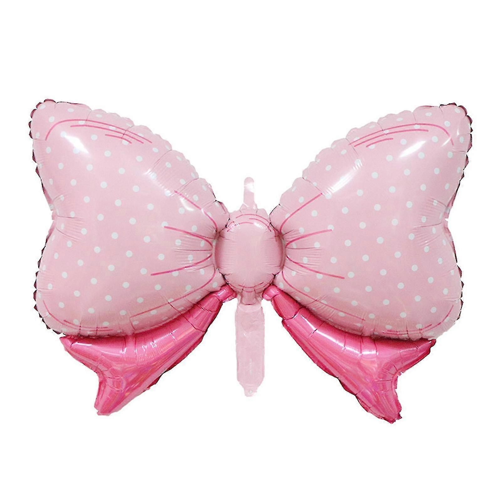 10pcs Bow-knot Balloons Creative Shape Vibrant Color Stunning Visual Effect Anti-explosion Extra-large Decorative Shiny Bow-knot Holiday Party Balloon