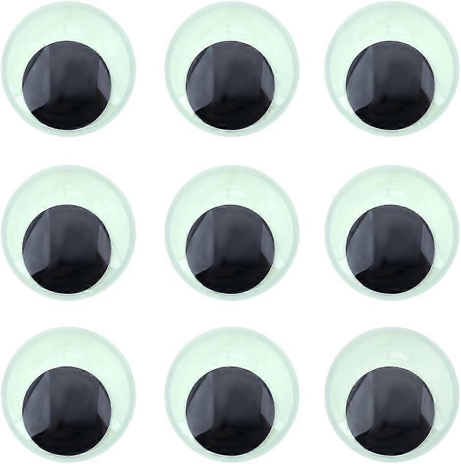 20Pcs 2" / 5cm Glow in The Dark Googly Eyes Self Adhesive Luminous Wiggle Eyes Plastic Googlie Wobbly Eye Sticker for Handmade DIY Crafts Dolls Party 