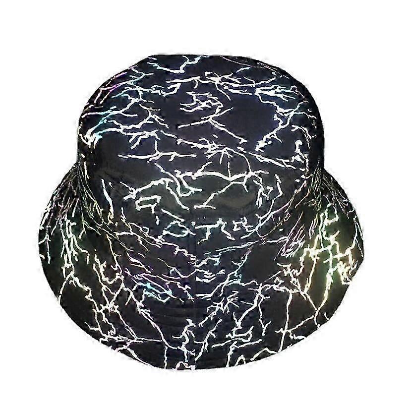Fluorescent Hat Reflective Basin Caps Men Halloween Cap Lightning
