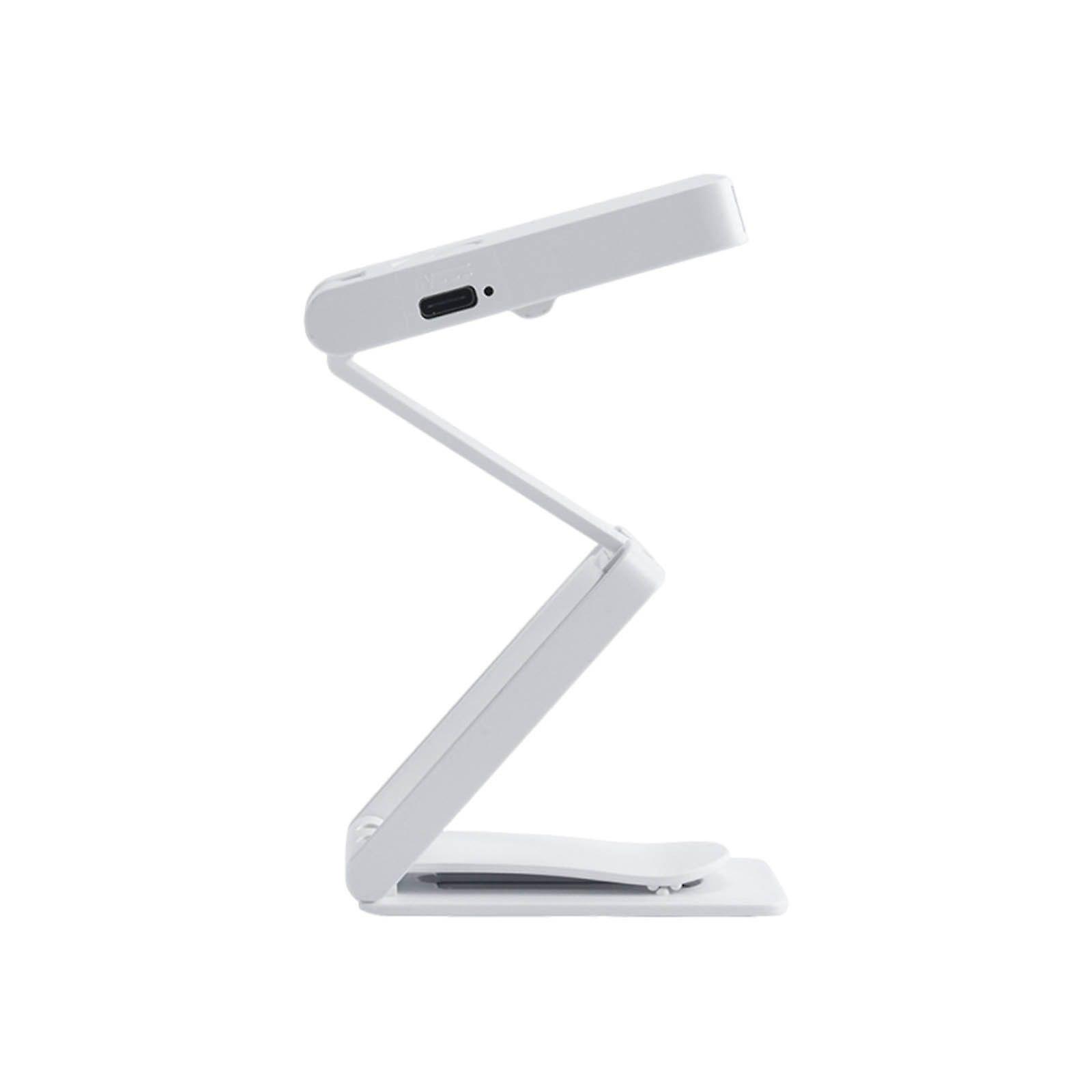 Rechargeable Portable Mini Reading Light Study And Work Desk Foldable Warm Light With Clip At The Head Of Bed Book 3 Color Temperature Dimming