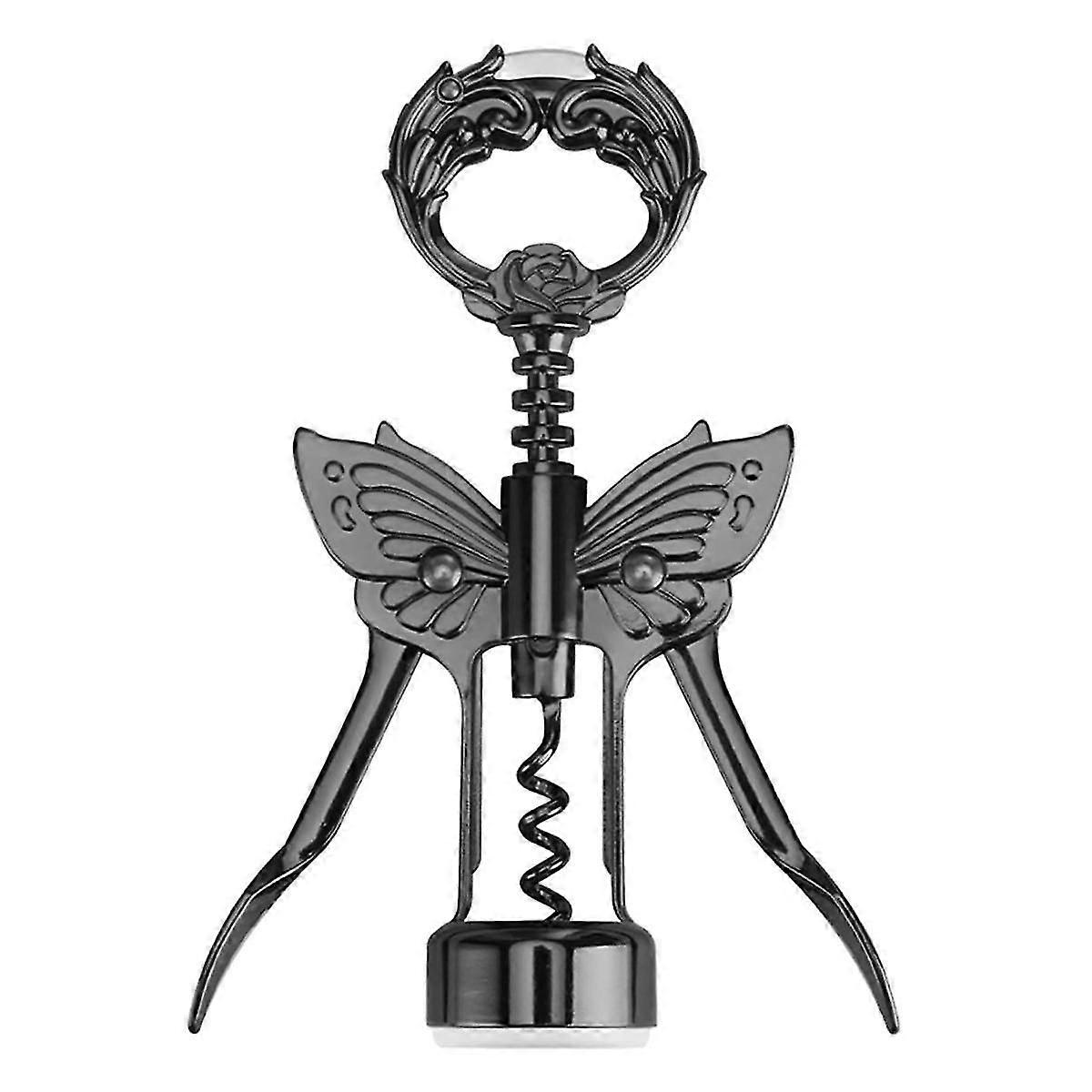 Wine Opener, 3 in 1 Zinc Alloy Premium Wing Corkscrew Wine Bottle Opener with Multifunctional Bottles Opene