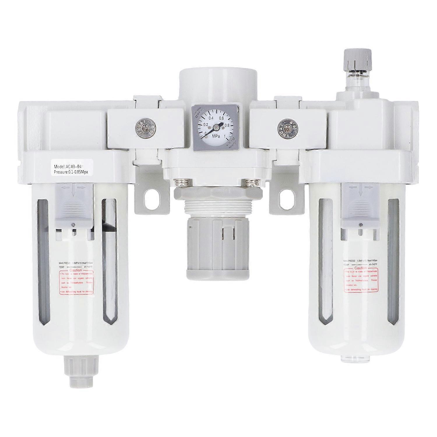 G1/2in Water Oil Separator Air Source Processor Compressed Air Filter Regulator Pneumatic Accessory