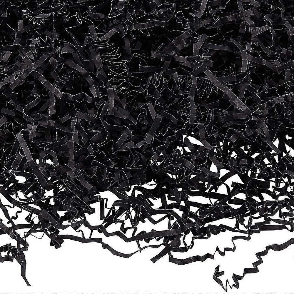 200g Easter Basket Grass Raffia Gift Filler Black Raffia Kraft Shredded Paper for Gift Wrapping & Basket Filling