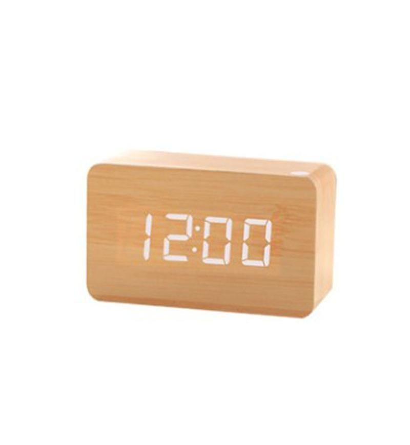 Led Digital Alarm Clo Small Grandfather Clo With Date Temperature Display, 3 Adjustable Brightness, Voice Control, 2 Modes Display