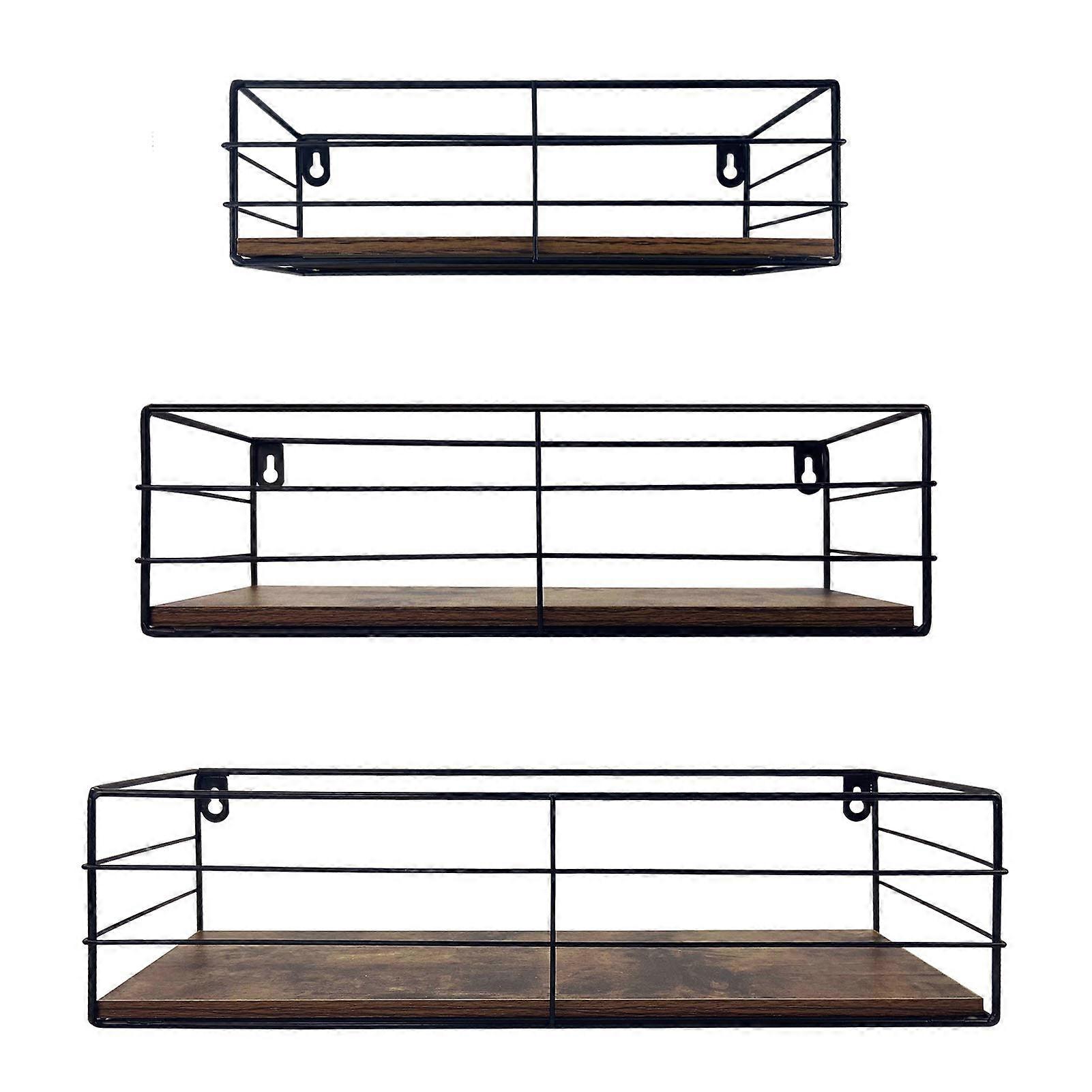 3 Set Wall-Mounted Floating Shelves for Home Decor