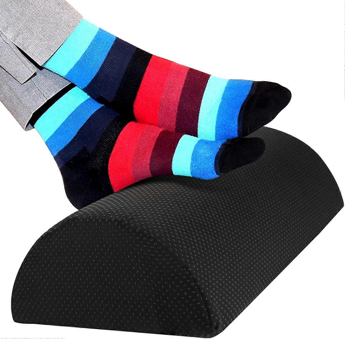 Footrest Under Desk, Ergonomic Footrest Cushion with High Density Sponge, Foot Cushion for Improved Posture and Stress Relief in Office and Home