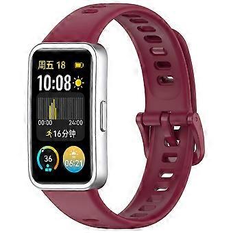 Nail Button Glossy Silicone Watch Band For Huawei Band 9 / 9 NFC / 8 / 8 NFC