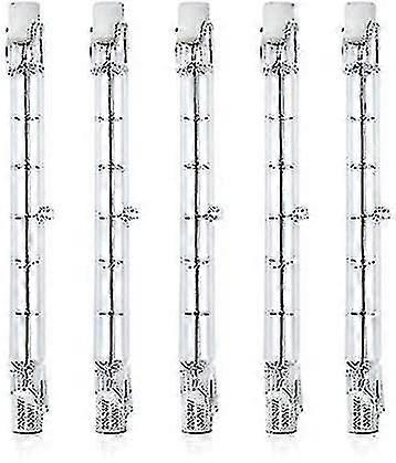 5 Pcs Dimmable R7s 118mm 300w Halogen Pencil Bulb Ac 220-240v 3100lm Linear Halogen Floodlight For Landscape Lighting, Security, Street Light