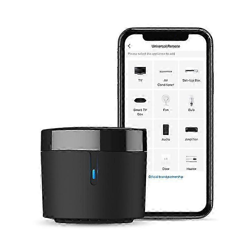 RM4 Mini Smart Remote Control and Sensor Cable, Universal Infrared Remote Control with Temperature and Humidity Sensor, Compatible with Alexa, Google