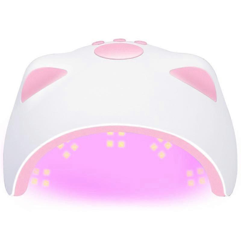 Nail Lamp with 3 Timer Setting Automatic Sensor LCD Display USB Cat Shaped Nail Dryer 60W