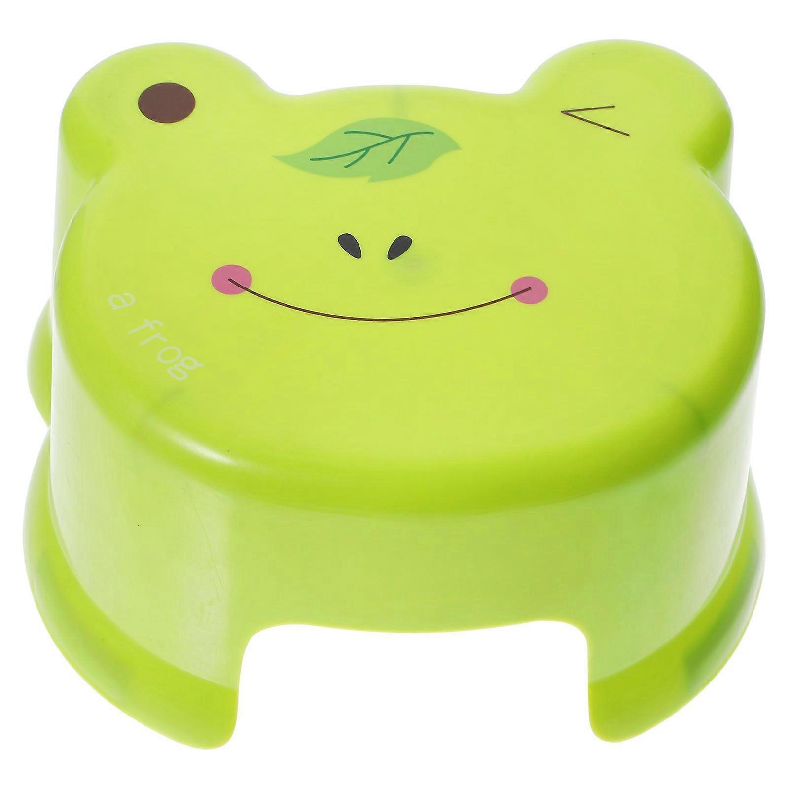 Plastic Foot Stool Cartoon Pattern Small Stool Step Stools for Living Room Bathroom