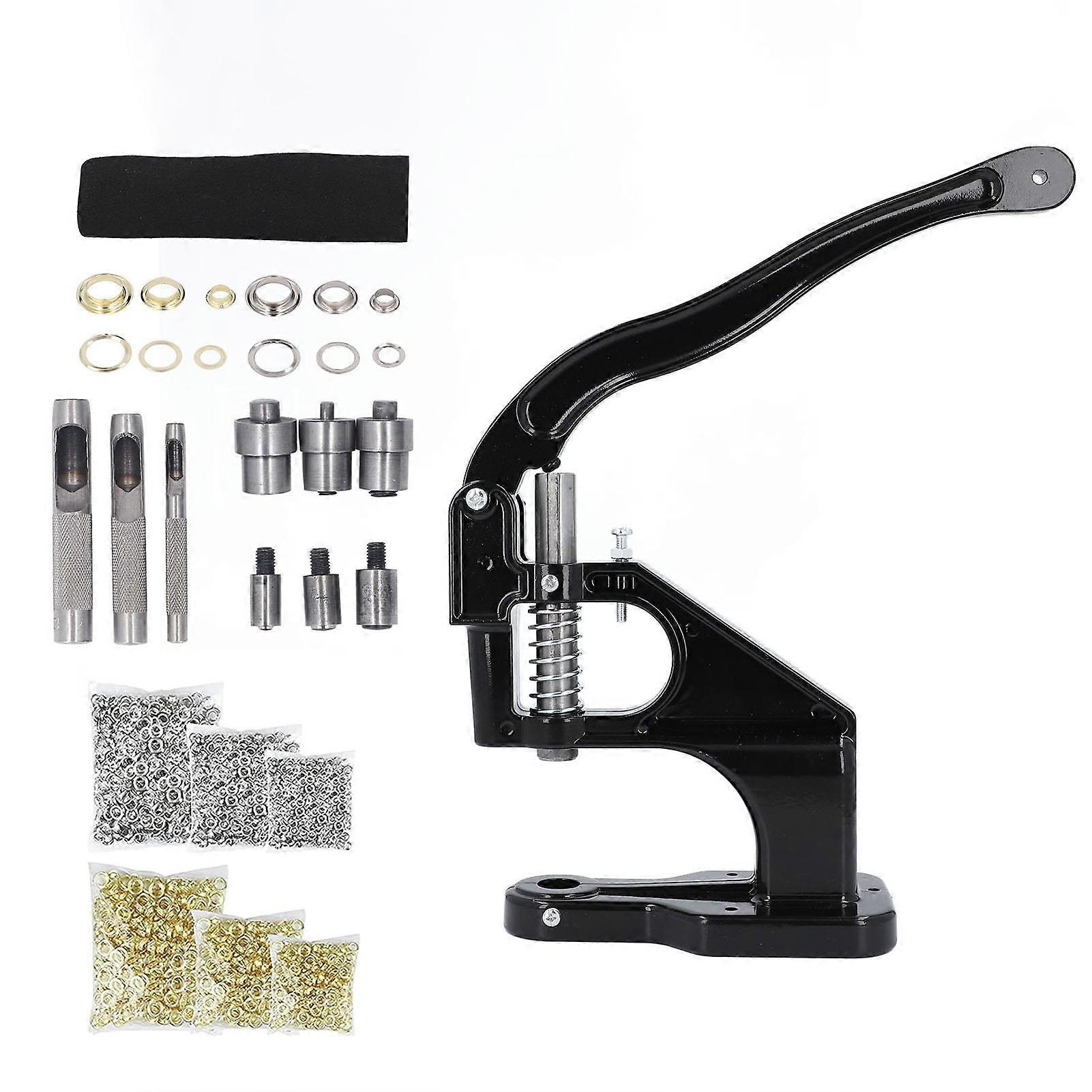 Grommet Tool Kit High Hardness Alloy Steel Heavy Duty Eyelet Grommet Machine for Fabric