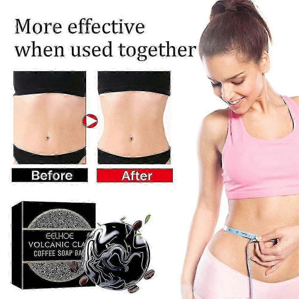 Volcanic Mud Coffee Slimming Soap Handmade Soap Body Cleansing