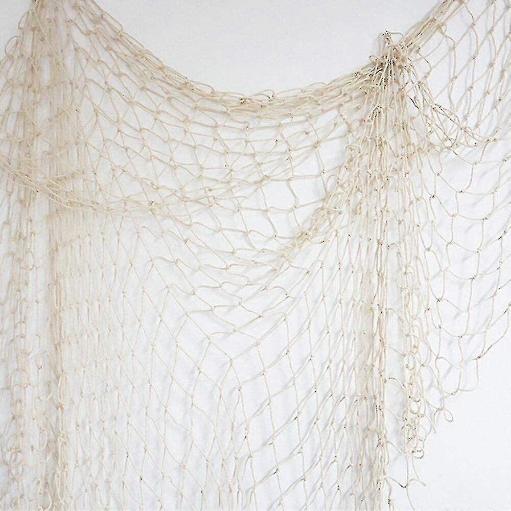 100% new Children's Anti-fall Net Hemp Rope Net Children's Climbing Net Retro Wall Decoration 100*200cm