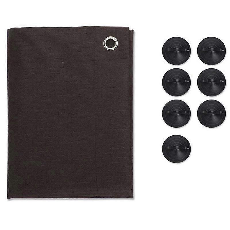 1PC Window Cover Privacy Protection Window Film Cloth Sun Blocking Polyester Blackout Curtain