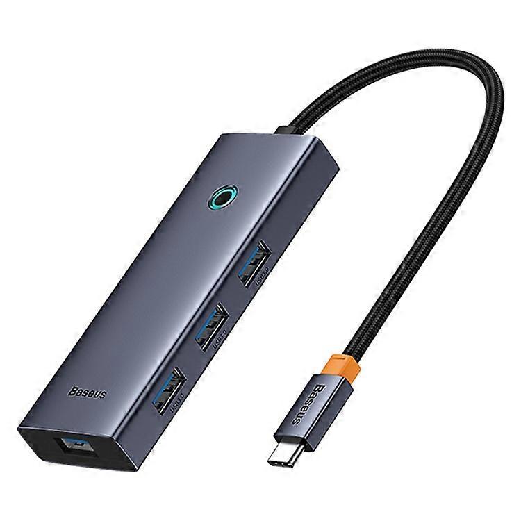 BASEUS UltraJoy Series Portable Docking Station 6 Port Hub (Type-C to HD 4K@60Hz*1+USB 3.0*4+PD*1)