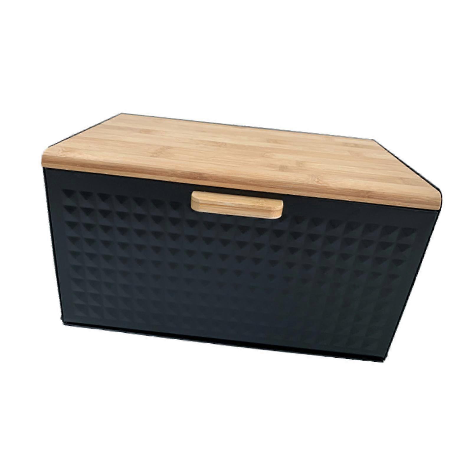 Metal Bread Storage Bin Bread Storage Container Nuts Canisters Box Bread Storage