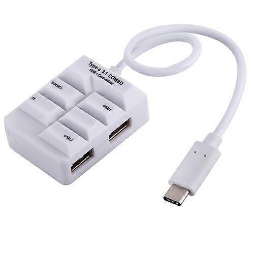 ZRUXE HB-205 USB-C 3.1 / Type-C 2-Port USB HUB SD