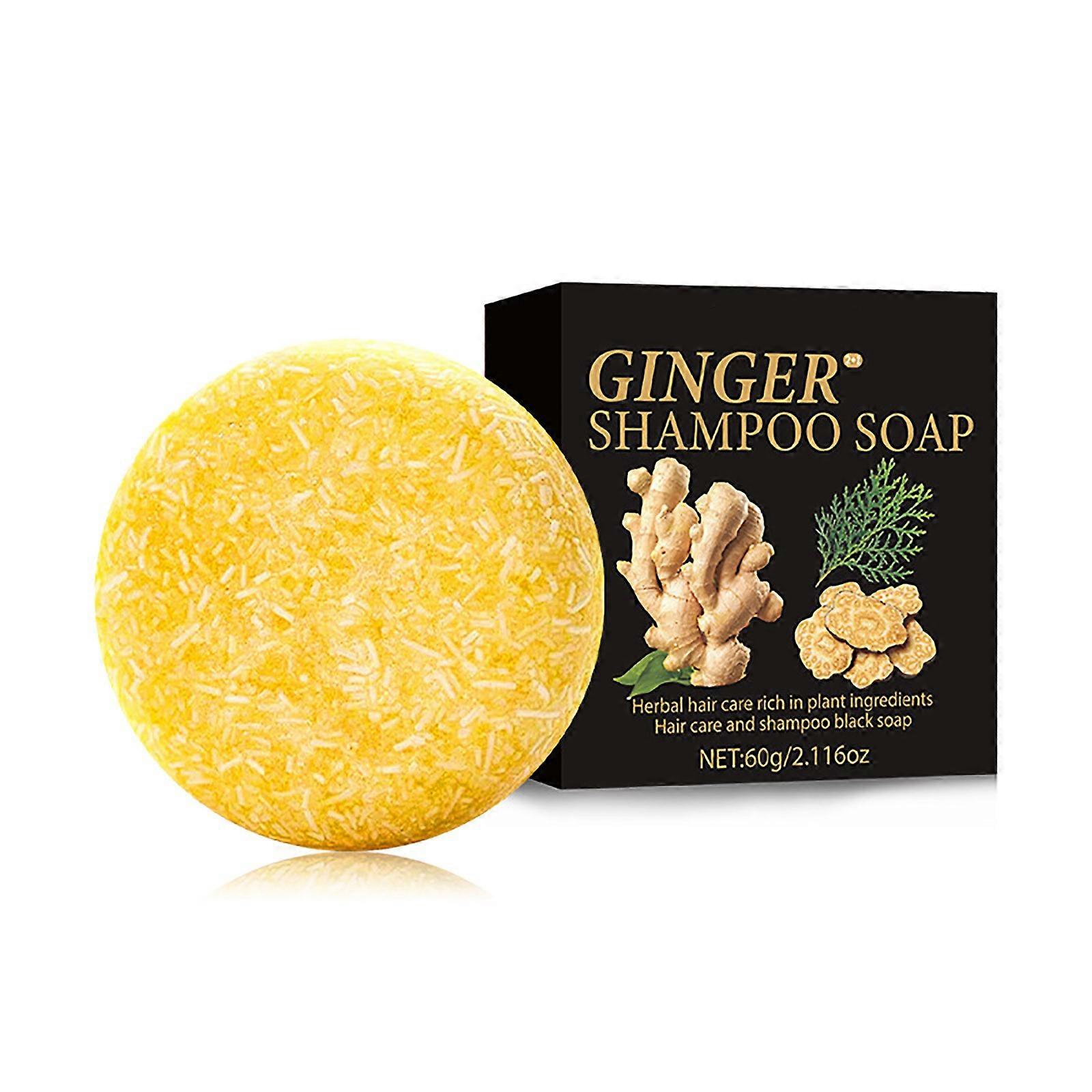 Ginger Shampoo Protection Breakage Tough Hair Dandruff Removal Itching Relief Oil Control Refreshing And Authentic Ginger Shampoo 60g