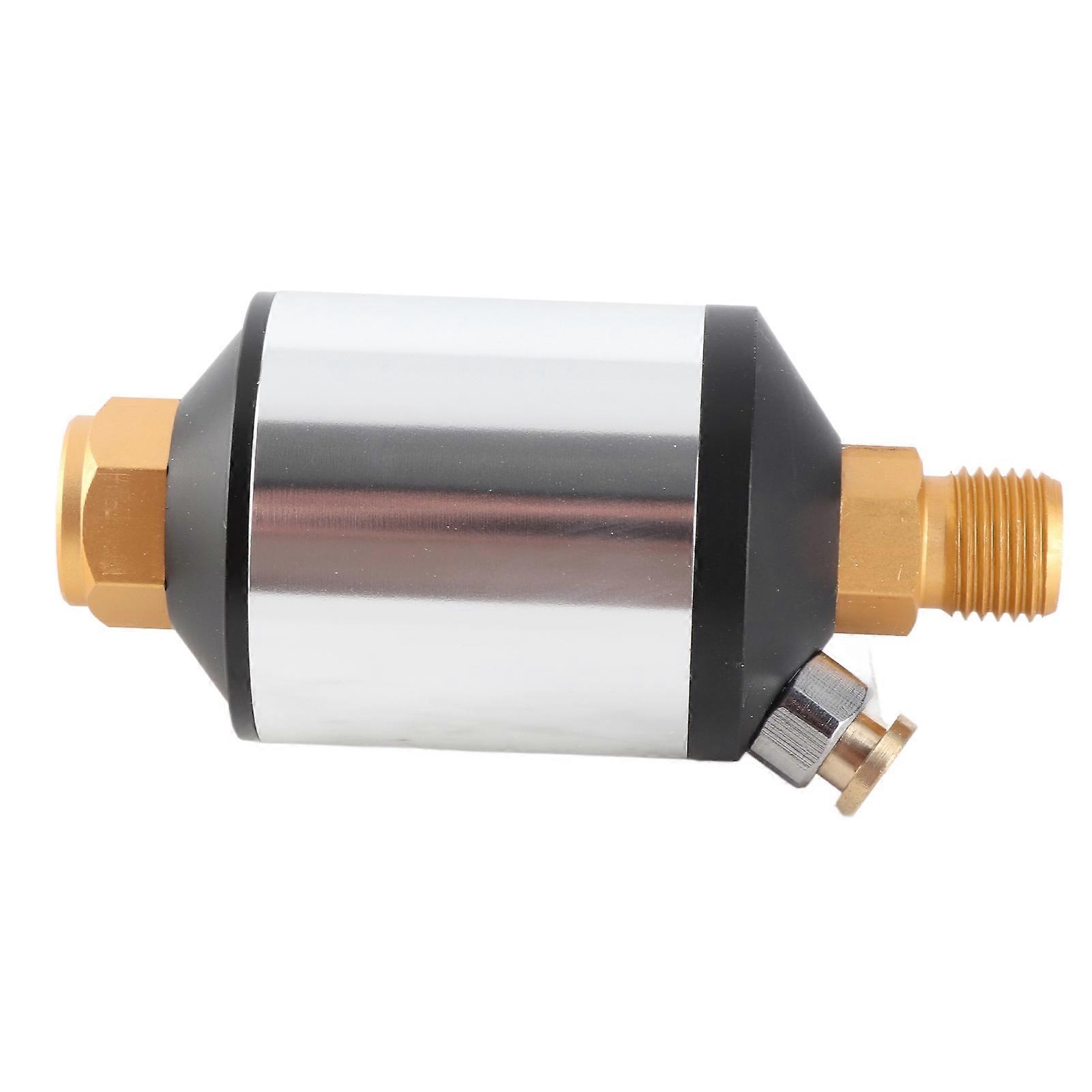 Air Compressor Filter 1/4in Thread 90x38mm Brass Aluminum