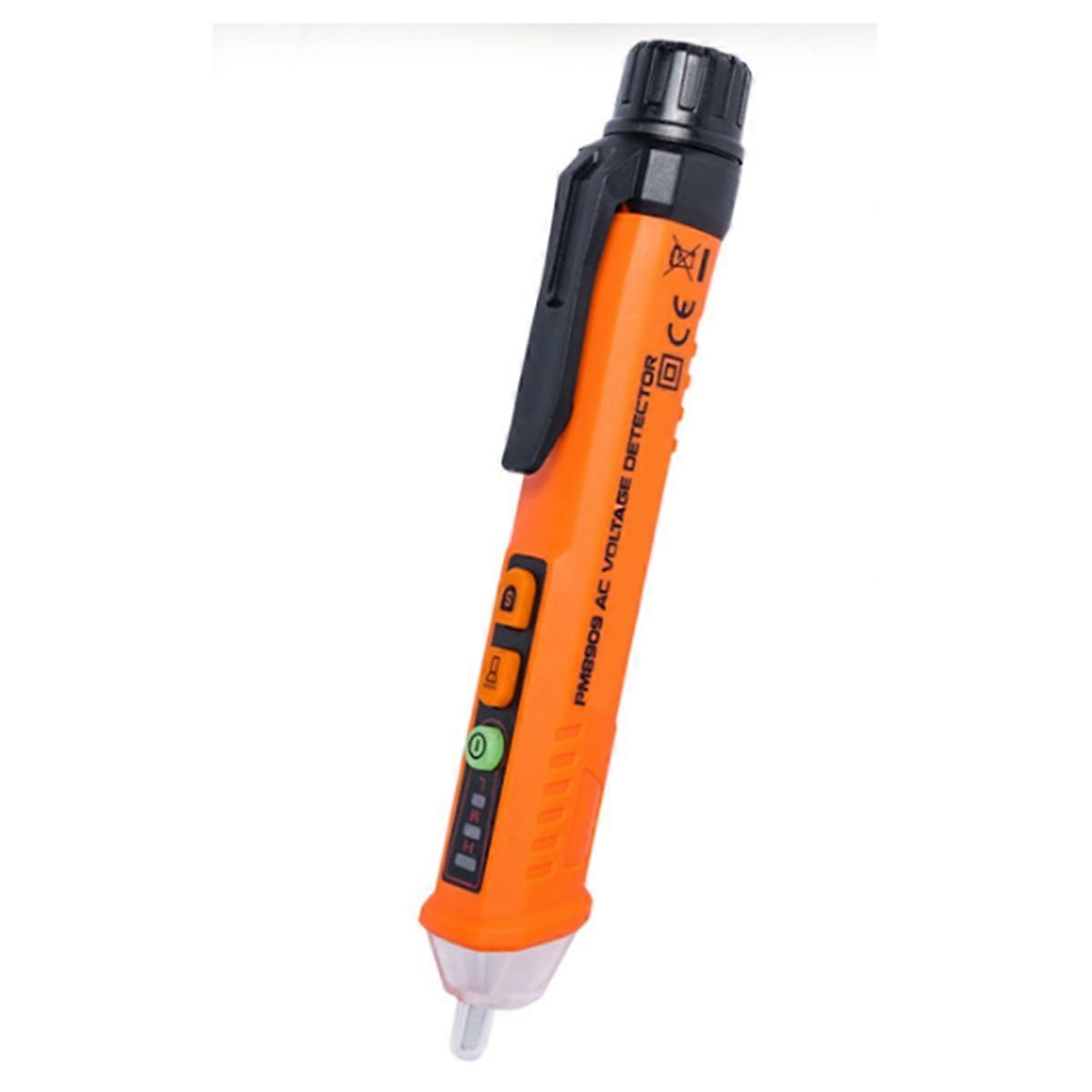 Non-Contact AC Voltage Test Pen, AC 12-1000V, LED Flashlight, Buzzer Alarm for Real-Time/Empty Line