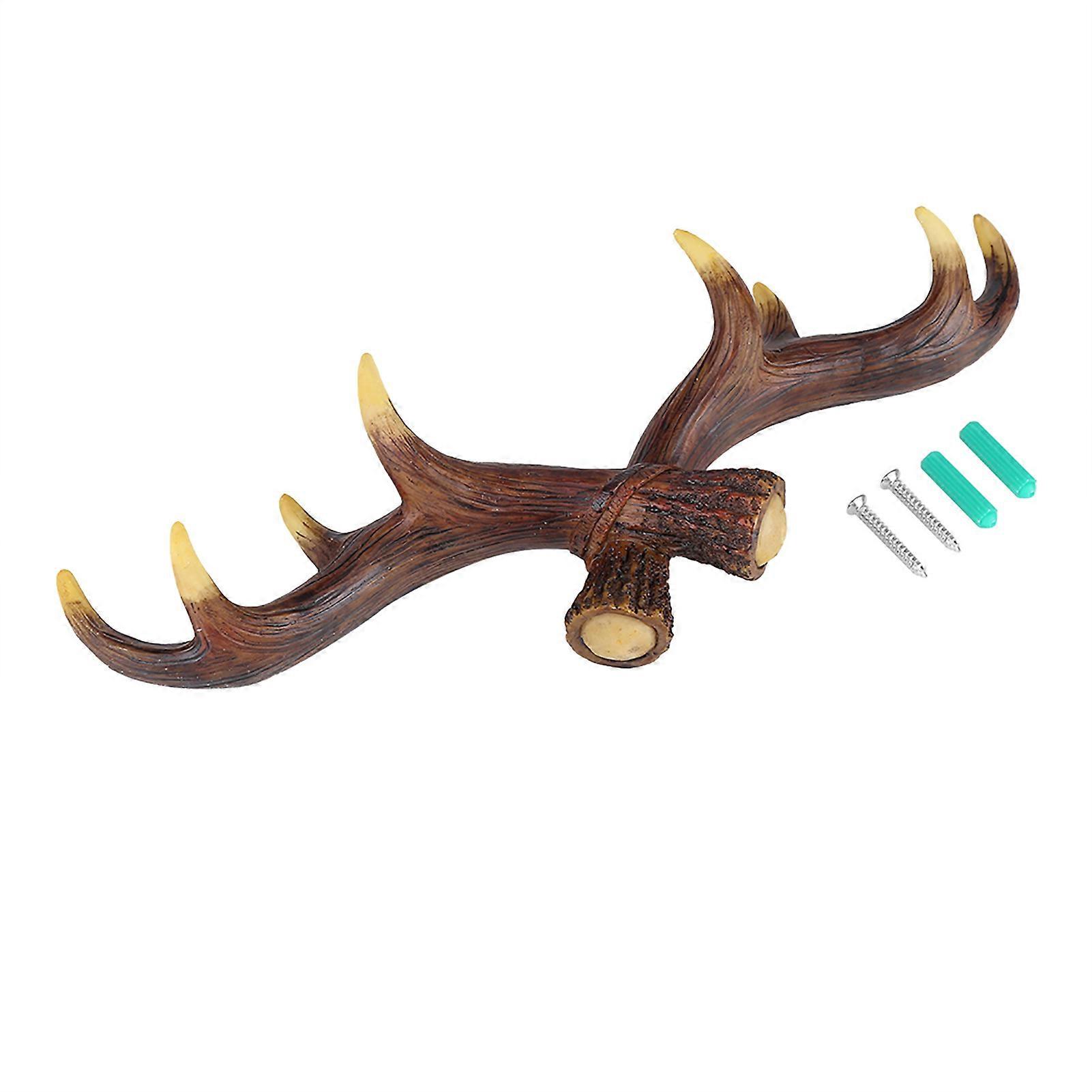Modern Deer Decorative Wall Hook Rack Hanger Room Resin