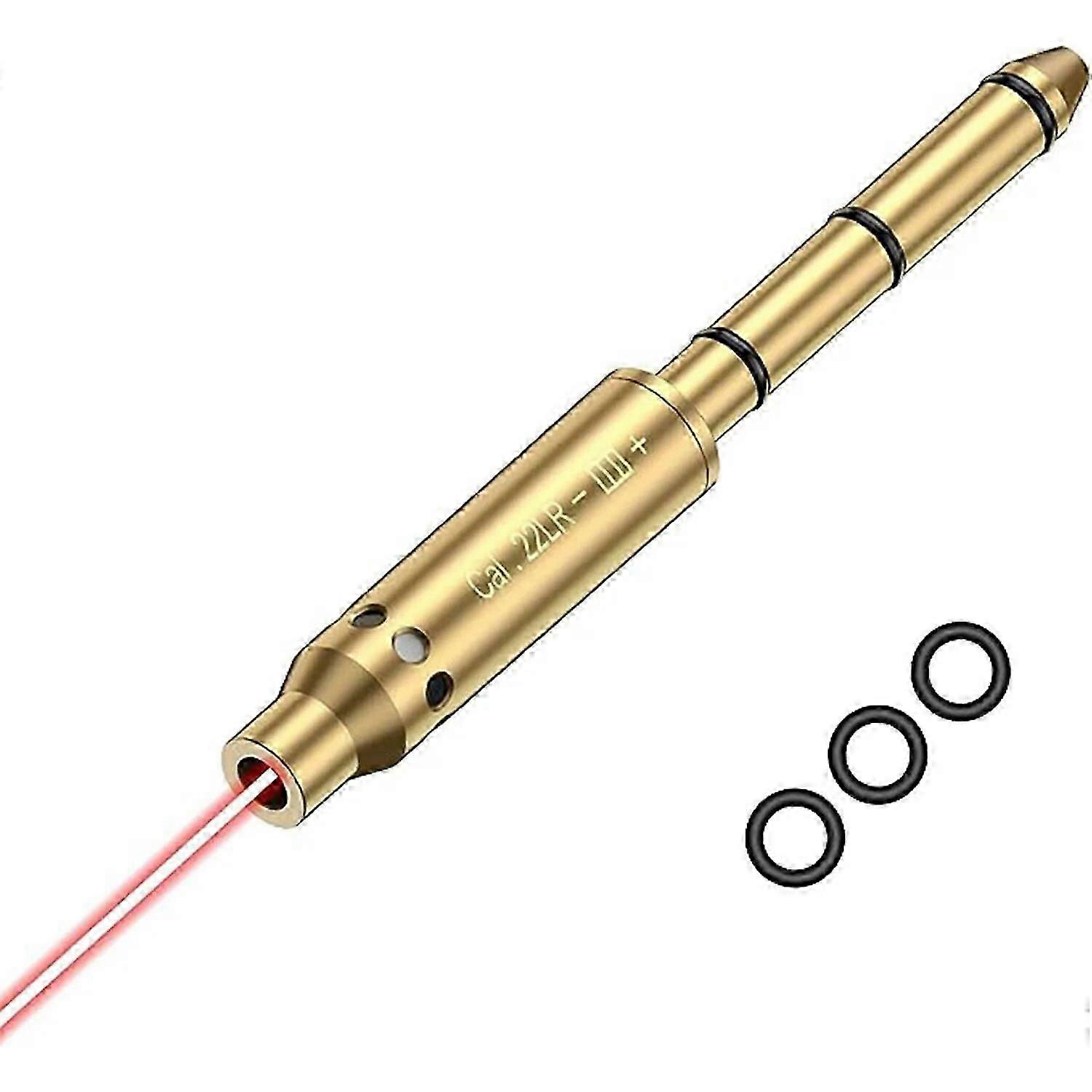 177戦術レーザーボアサイト22 LR 223 17 38 spl Cal Redレーザーボアサイトエンドバレルリボルバーピストルライフルエアガン用