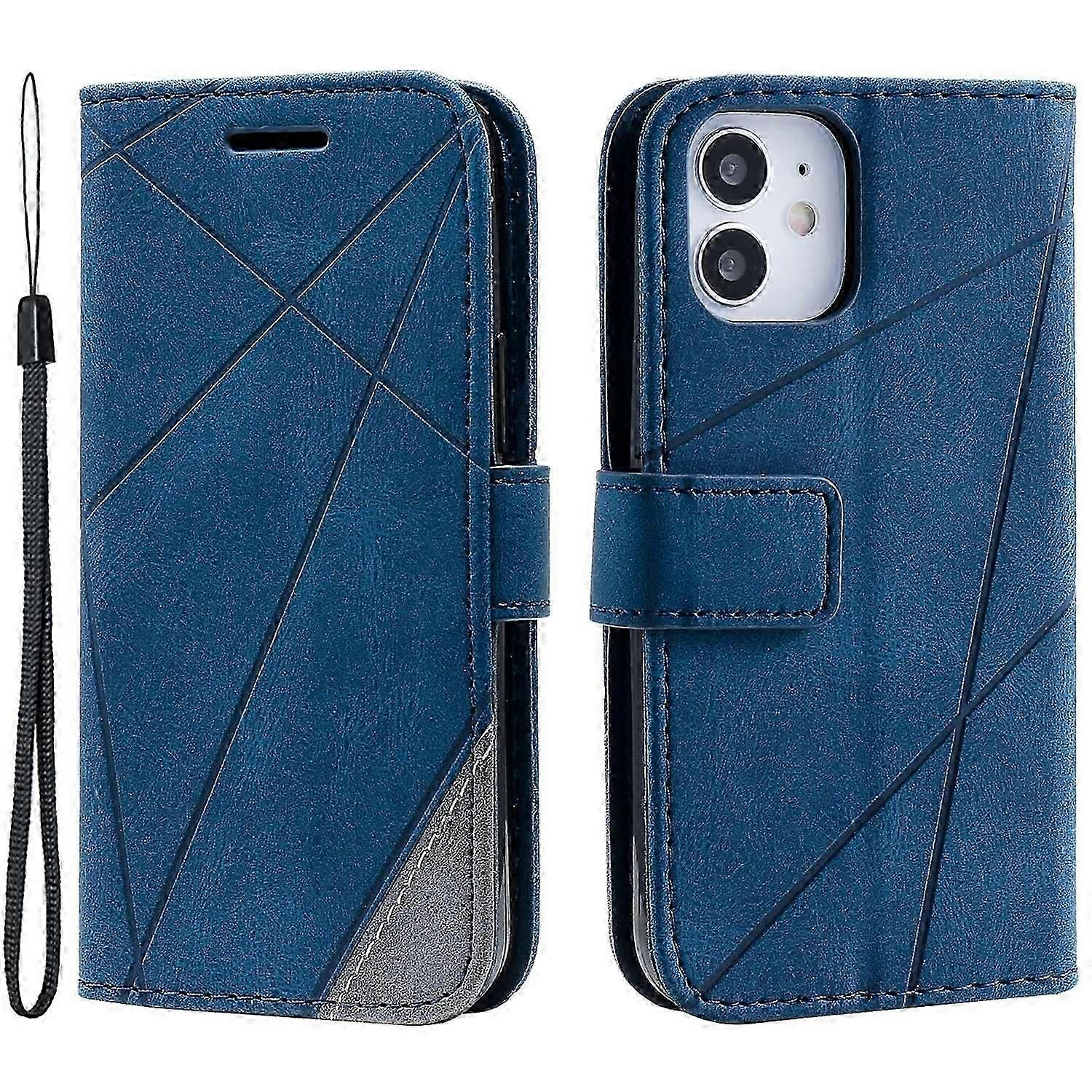 compatible iPhone 12 mini Case Wallet Leather Phone Cover Skin-touch Texture