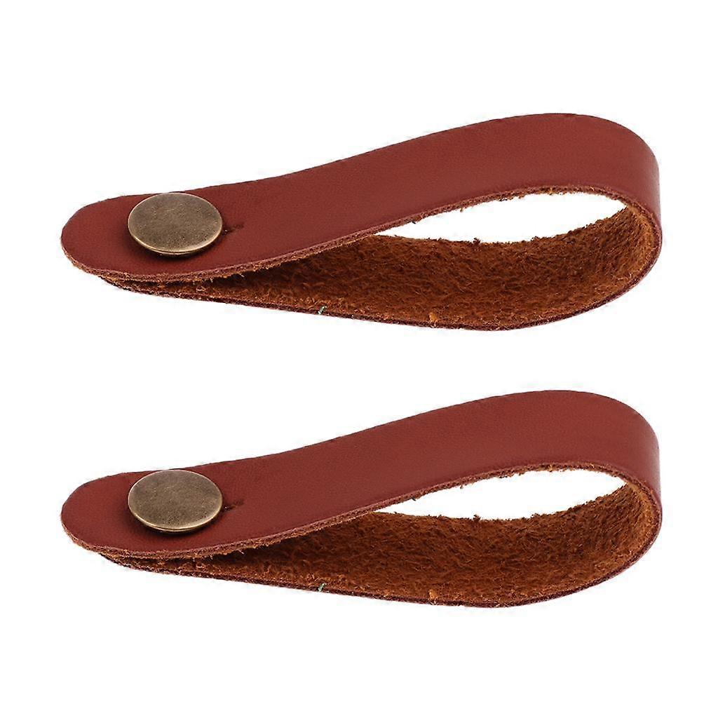 2pcs Microfiber Leather Strap Hook for Acousitc Guitar Headstock Tie Musical