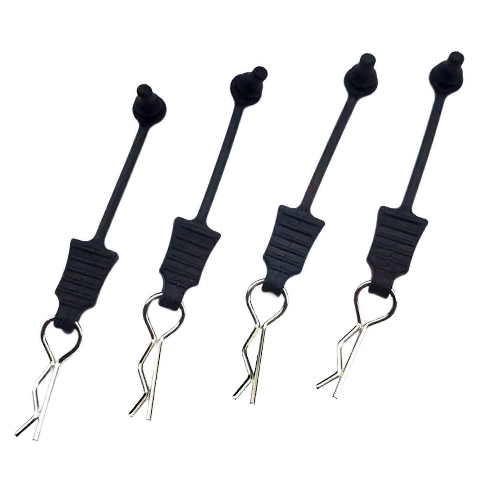 4 Pieces RC Shell Pin with Pull Tabs R Type Pin for RC Car Model Vehicles