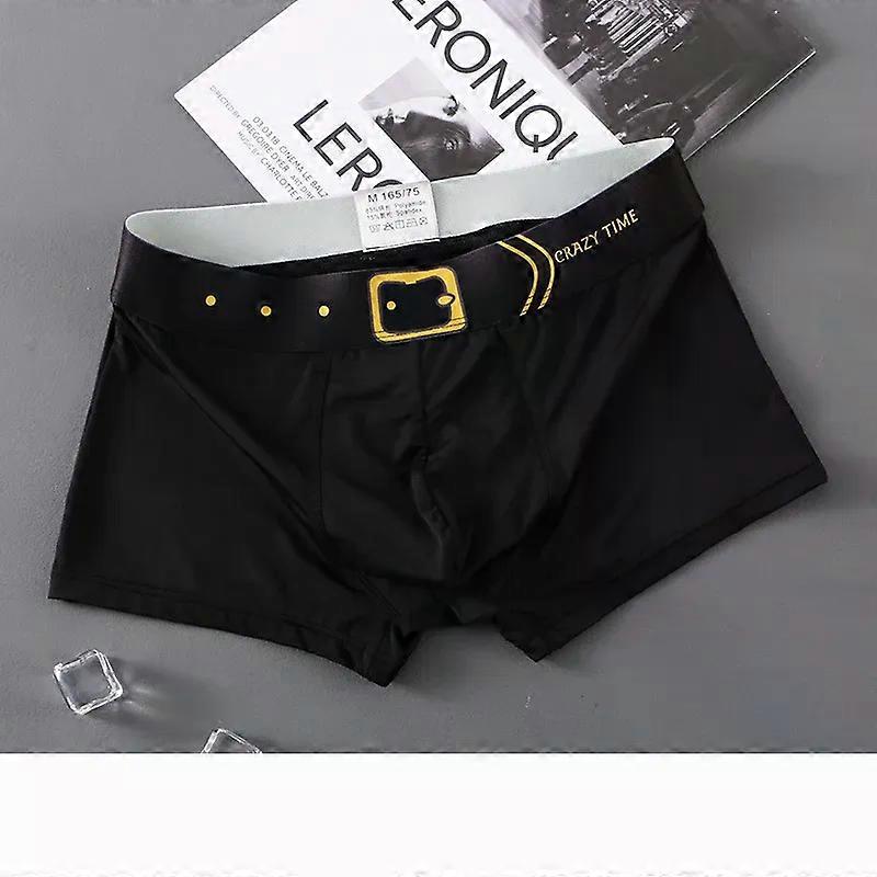 Exiliens Brand New Belt Breathable Cotton Boxer Men Underwear Soft Bermuda Ropa Interior Mens Boxers Calzoncillos Man Size M-3Xl