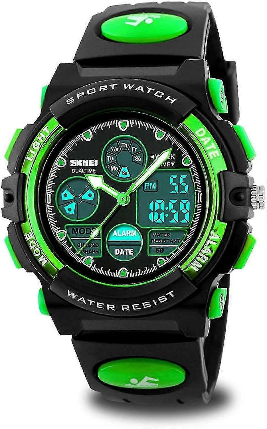 Kids Digital Sport Watch, Boys Girls Waterproof Sports Outdoor Watches Children Casual Electronic Analog Quartz Wrist Watches With (huali)