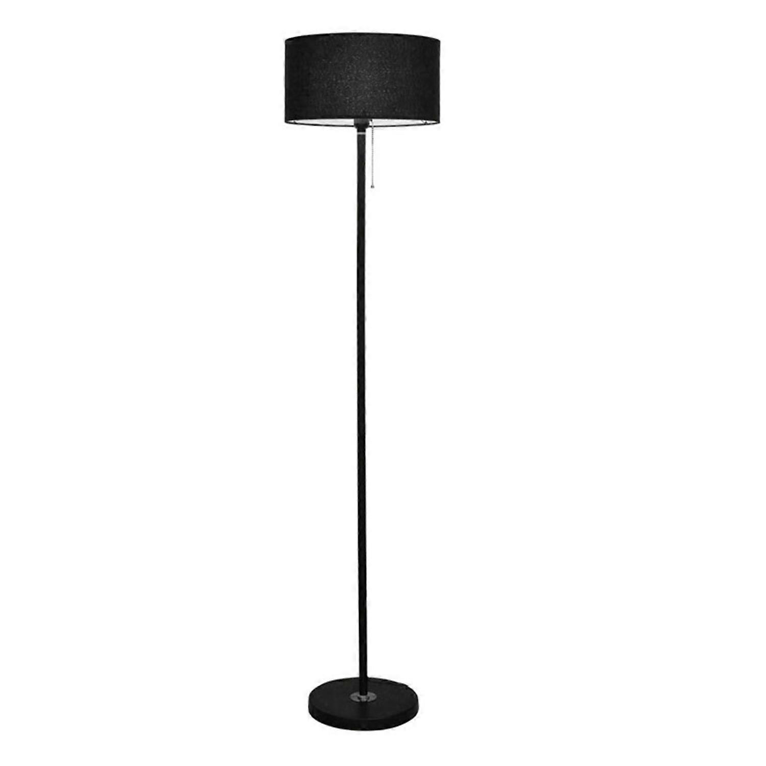 LED Floor Lamp Simple Decorative E27 Floor Standing Bedside Lamp with Fabric Lampshade for Bedroom L