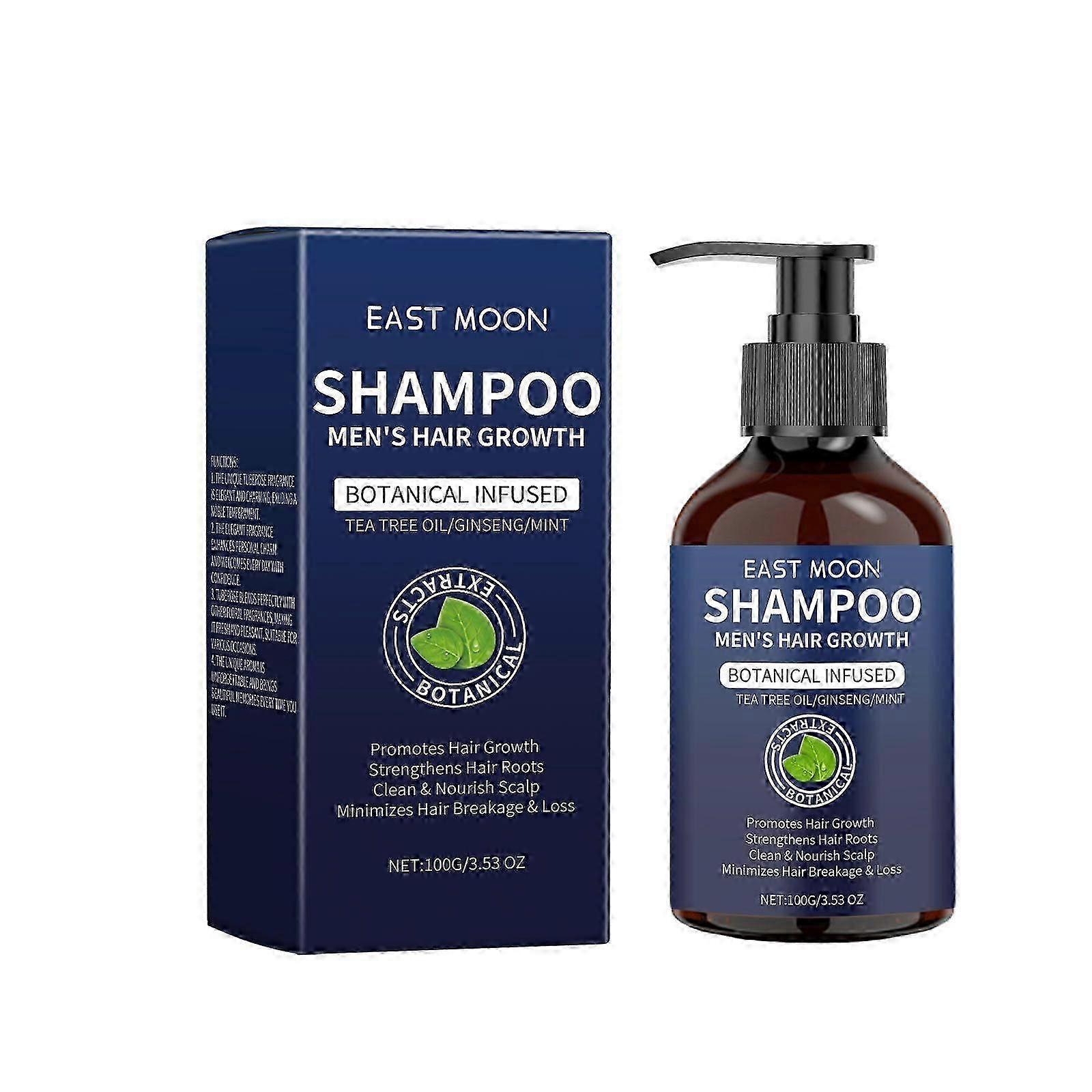 Biotin Hair Growth Shampoo for Men: Φυσικό Πηκτικό Σαμπουάν με Tea Tree Oil Ginseng Mint για την τριχόπτωση και την αραίωση των μαλλιών - 3.53 fl.oz