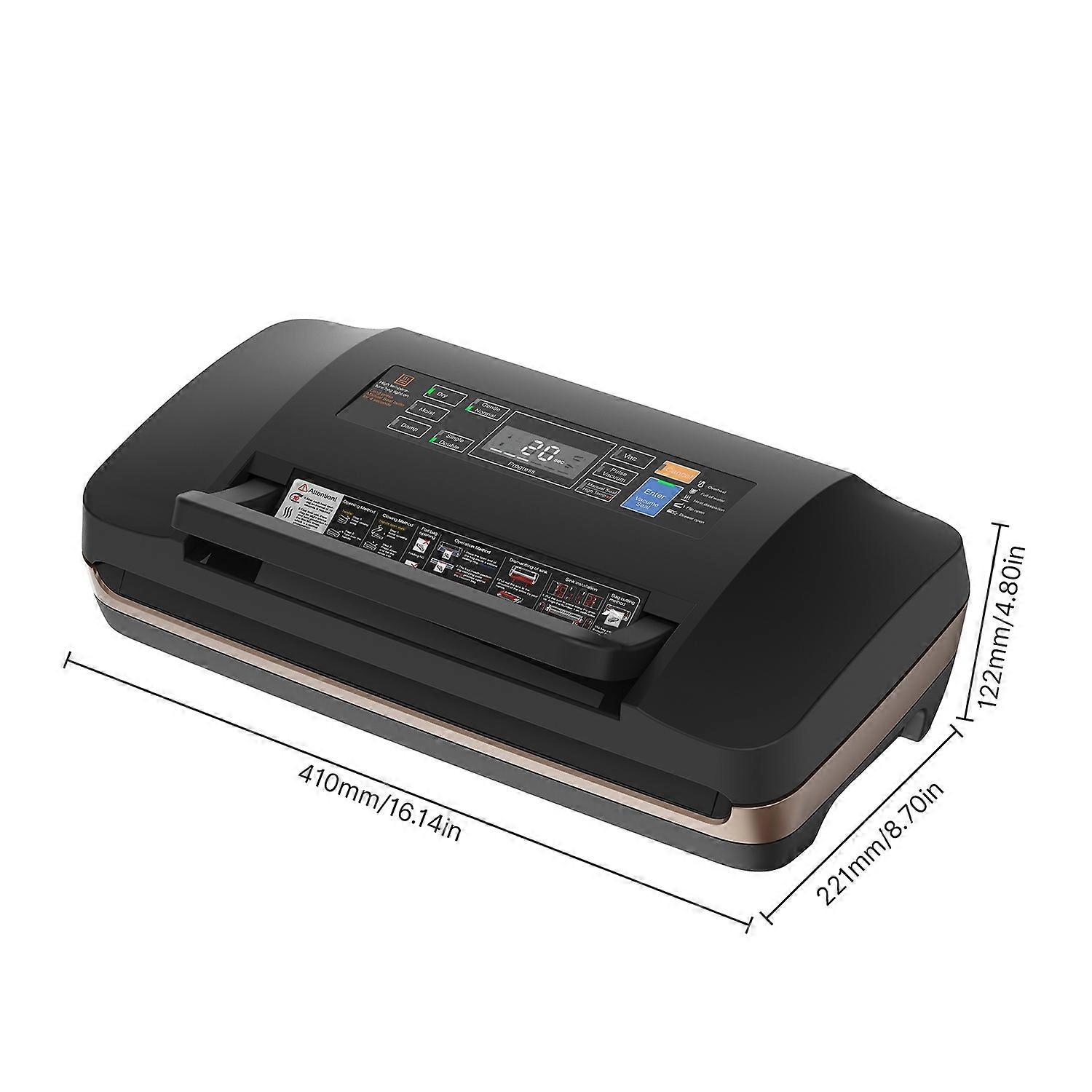 Food Vacuum Sealer Machine with Dry/Wet Pumping/Sealing for All Food Storage 85kPa Suction Power Foo