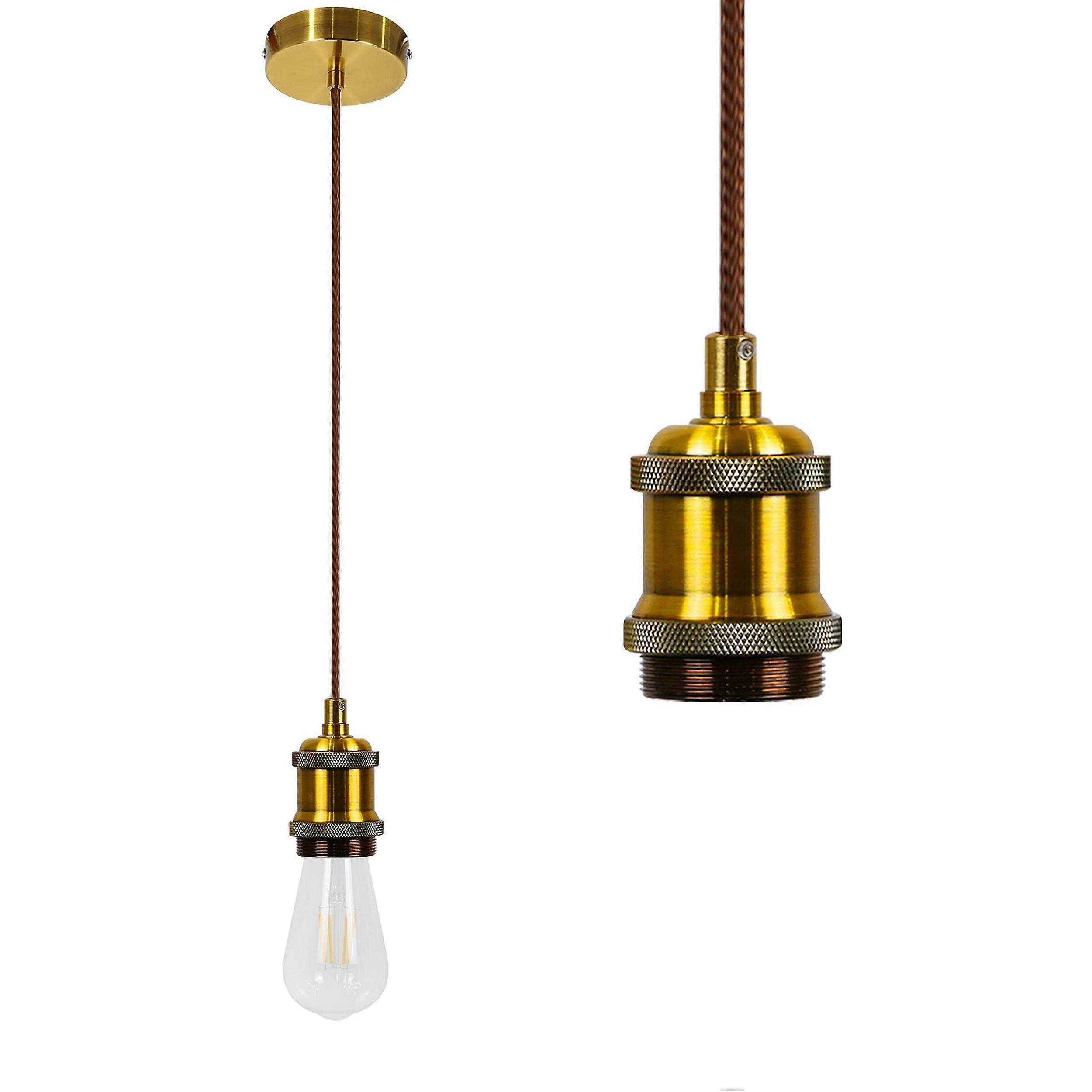 E27 Lamp Base Vintage Line Pendant Light - For Room