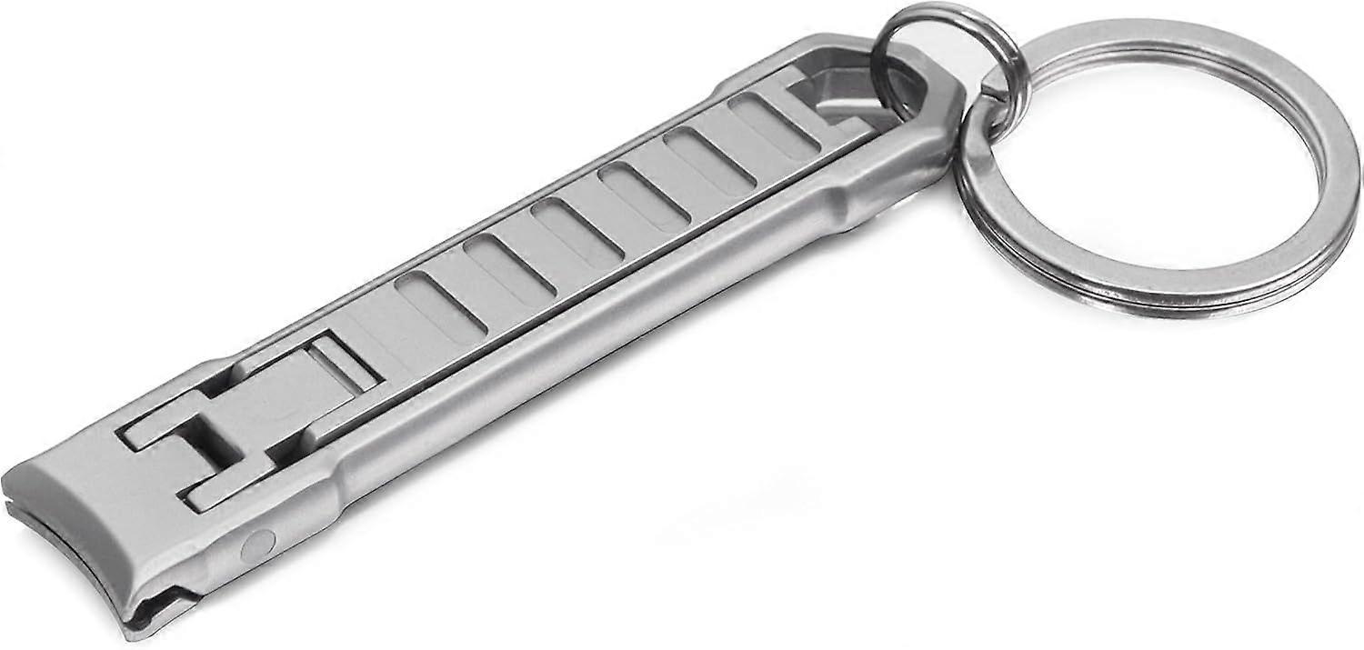 Nail Clippers for Men Fingernail and Thick Toenails, Portable Ultra Sharp Keychain Nail Clipper, Folding Slim Design for Travel, Home, Working, Purse,