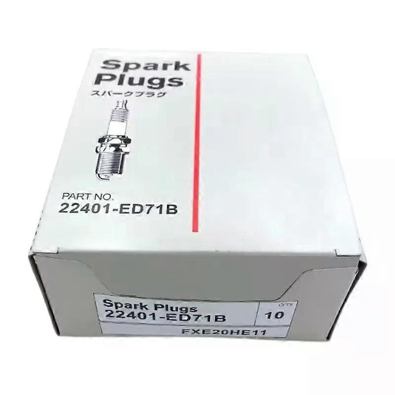 22401ED71B FXE20HE11 Dual Iridium Spark Plug compatible for Nissan Tiida X-Trail Sentra Note Cube Juke Versa Micra Ignition Candle