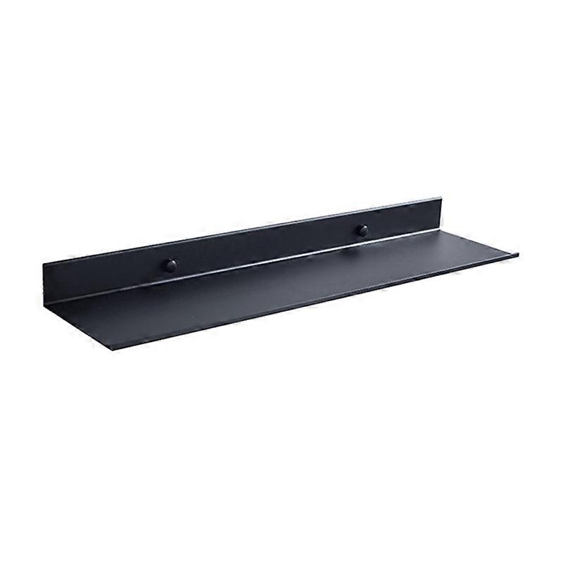 Floating Wall Shelf Black for Kitchen Bathroom Storage Rack Shelves A