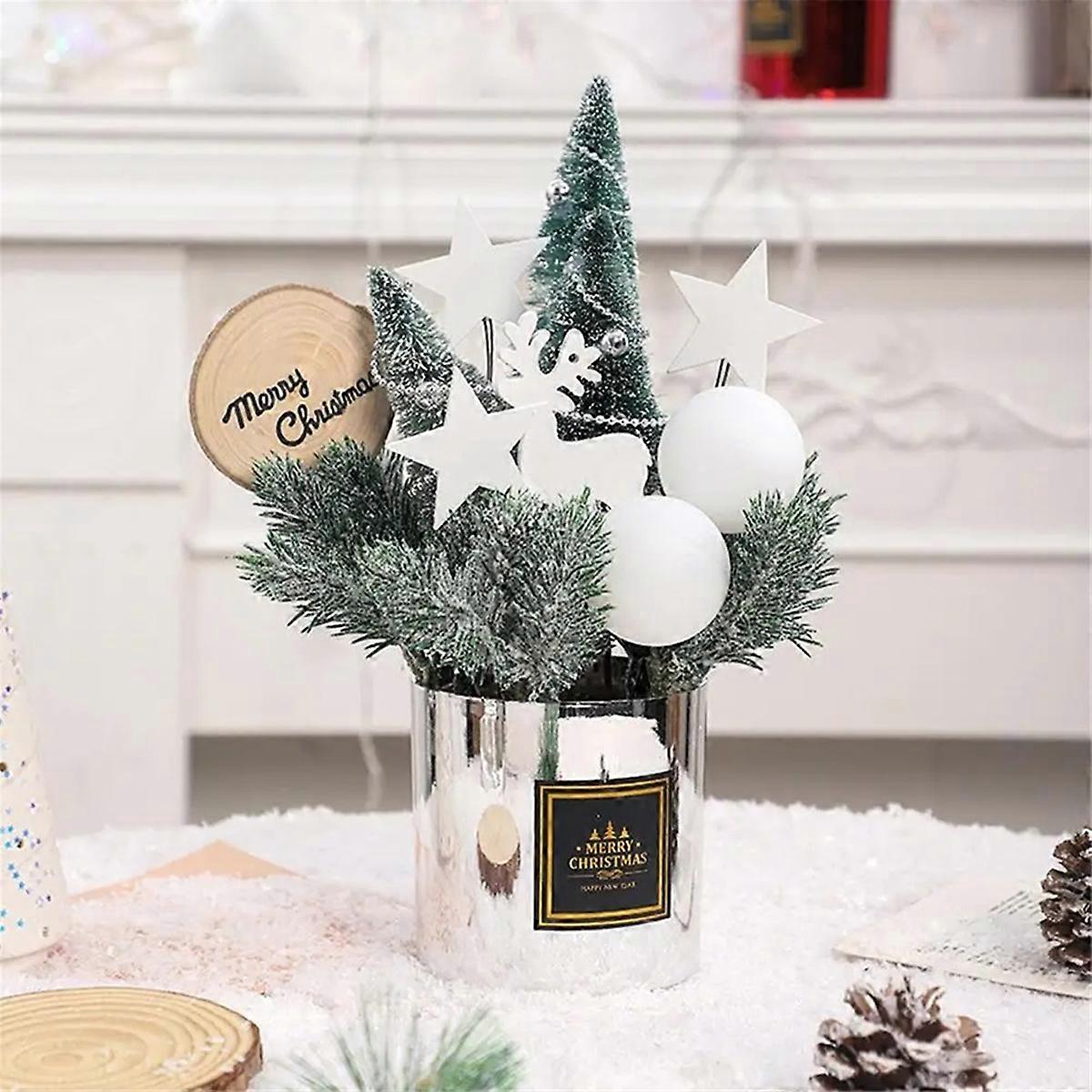Artificial Pot Christmas Tree Desktop Miniature Christmas Trees