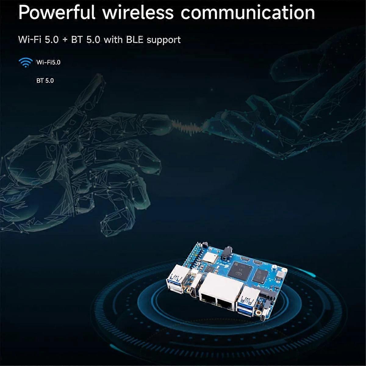 RV2シングルボードコンピュータ用、DDR4、8コア、RISC-V、2TOPS AI、CPU、WiFi、BT5.0、BLE M2、PCIE、SSDミニPC2Gの場合