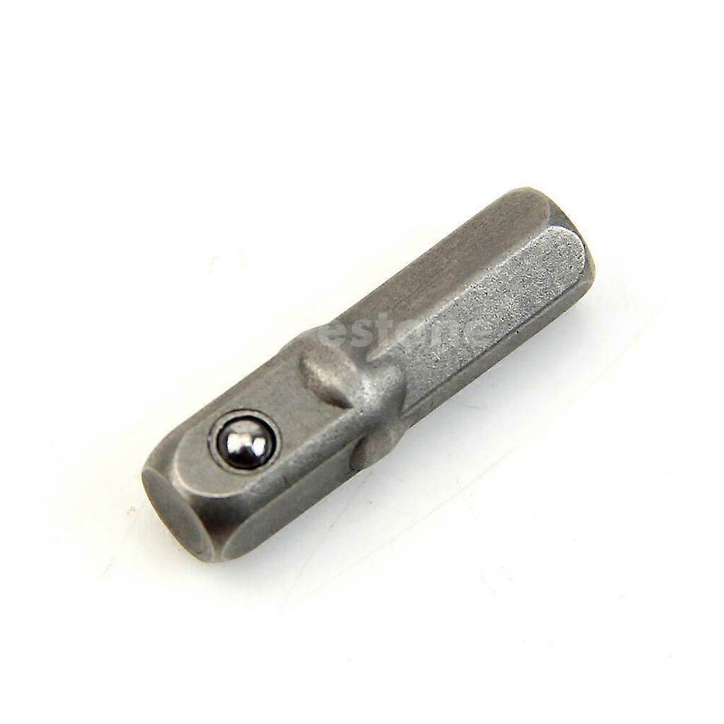 1/4"Power Drill Bit Driver Hex Socket Bar Wrench Adapter Extension Silver