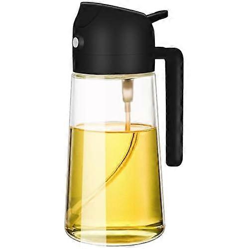 Kitchen Oil Distributor 16oz Olive Oil Bottle Pump - 2 Pack Adjustable Nozzle Kitchen Accessories