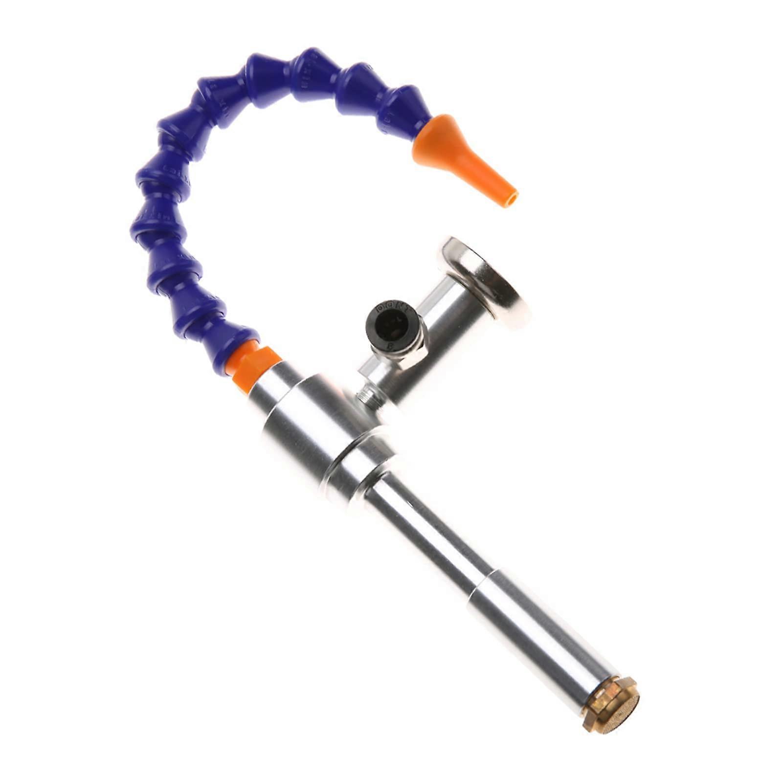 Cold Air Gun 130MM Cooling Machine with Flexible Tube for Milling Drill Tools - 08 Micro Model with Magnetic Base